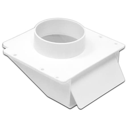 Dendesigns 143WP 4 in. Plastic Under Eave Vent DE1621694